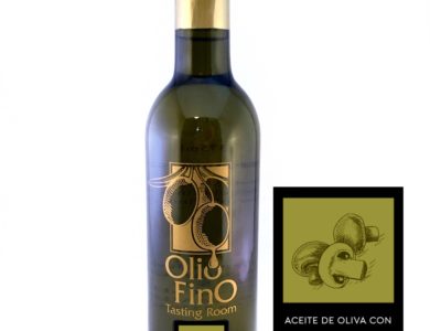 aceite de oliva con hongos y salvia