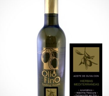 aceite de oliva con hierbas mediterraneos