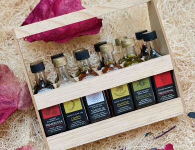 regalos set de 12 sabores aceites de oliva y balsamicos