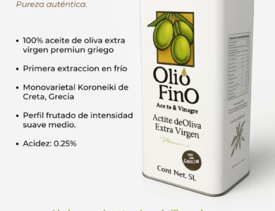 aceite de oliva extra virgen griego koroneiki