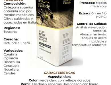 aceite de oliva extra virgen 100% Italiano. Blend Toscano - Olio Fino