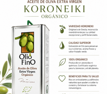 aceite de oliva organico koroneiki