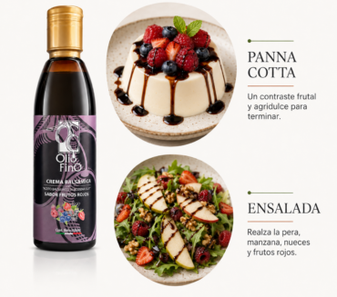 crema balsámica con frutos rojos usos