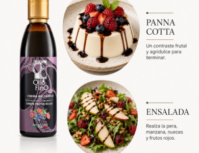 crema balsámica con frutos rojos usos