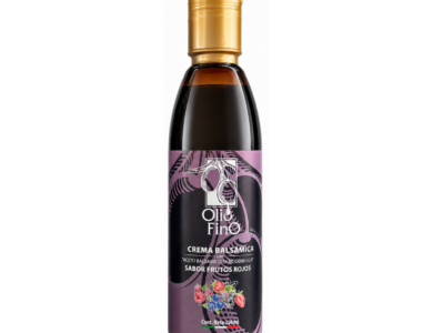 crema balsámica con frutos rojos